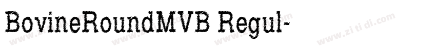BovineRoundMVB Regul字体转换
